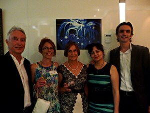 Clayton Utz Art Award with the family.